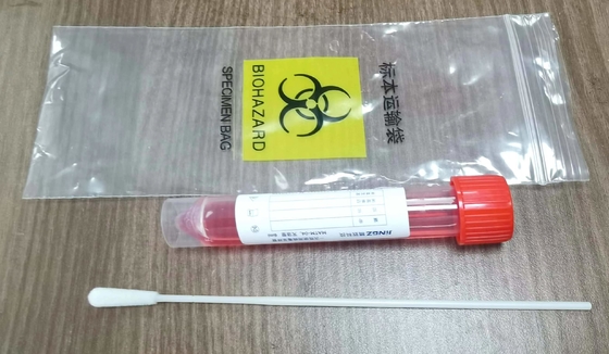 Rode van de het Specimenzwabber van GLB 10ml het Vervoerbuis met 3ml-Oplossing