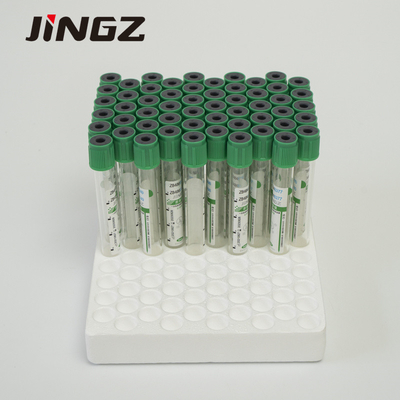 13*75mm de Groene Hoogste Buis van de Lithiumheparine 4 Ml-Bloedbuizen voor Biochemische Tests