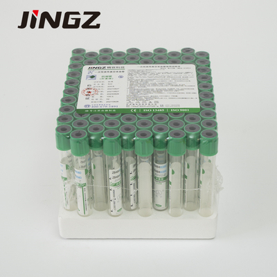 OEM van de het Lithiumheparine van de Heparinebuis de Vacuüm van de het Natriumheparine Groene Reageerbuis