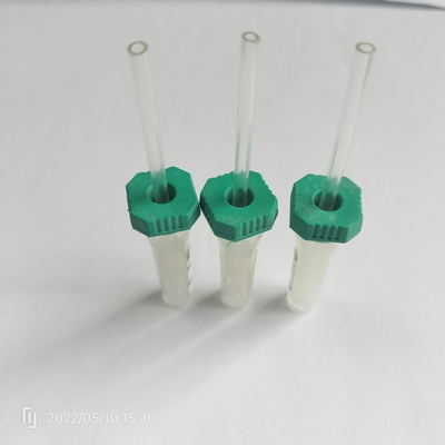 8*45mm Lithium Heparine Mini Tubes Groene Micro Non Vacuum Tube Met Pipe