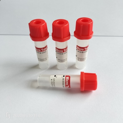 Geen additief Rood mini buis 0.5 ml Pediatrische bloedopvangbuis