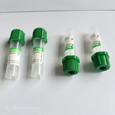 Van de Micro- van heparineVacuum de Buis 0.5ml pp 8*45mm Bloedinzameling voor Voor éénmalig gebruik