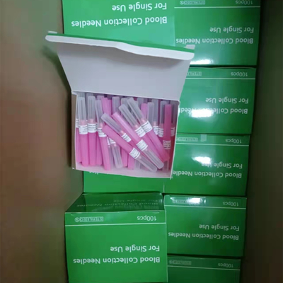 18G roze de Steekproefeo van Pen Type Blood Collection Needle Multigassterilisatie
