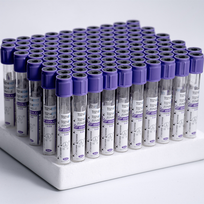 Het EDTAbuis Purpere Vacuum 16*100mm van het HUISDIERENglas K2 voor Hematological Onderzoeken