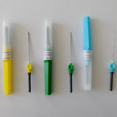 Blauwe Steriled Pen Type Blood Collection Needle 23G voor Veelvoudige Steekproeven