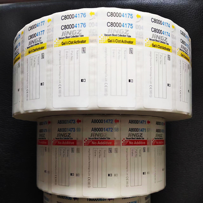 50*19mm Medische van de de Etiketten 50-60mic Dikte van de Bloedbuis het Broodjesverpakking