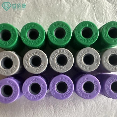 SAFEVAC de gesloten Buis GLB van het Typebloed met Rubberkurk Dia.13mm Geassembleerd GLB