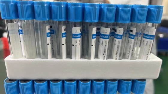 OEM 100pcs/Rack Verslavend de Klonteractivator van de Bloedonderzoekfles/Natriumcitraat/Heparine/Fluoride