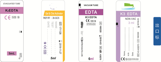 Universele compatibiliteit Bloedbuislabels waterdicht Afneembare