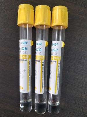 Gele gel stollingsactiverende buis medische bloedverzamelbuizen 2 ml-10 ml