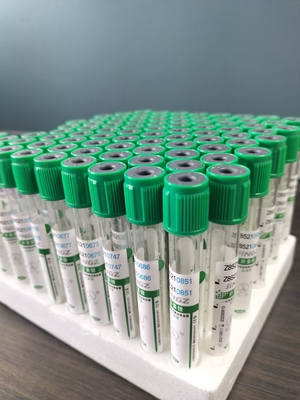 Groene dop 2 ml-10 ml natriumheparine buis voor medische bloedverzameling test buis