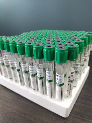 Groene dop 2 ml-10 ml natriumheparine buis voor medische bloedverzameling test buis