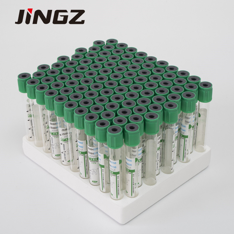 13*75mm de Groene Hoogste Buis van de Lithiumheparine 4 Ml-Bloedbuizen voor Biochemische Tests