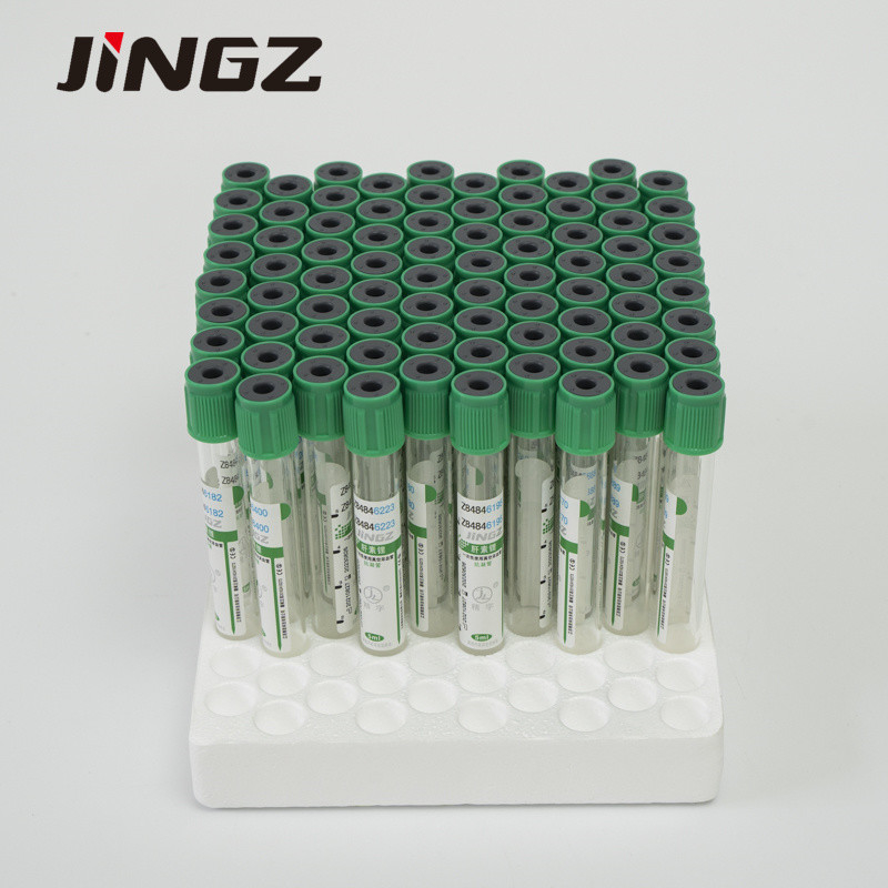 13*75mm de Groene Hoogste Buis van de Lithiumheparine 4 Ml-Bloedbuizen voor Biochemische Tests