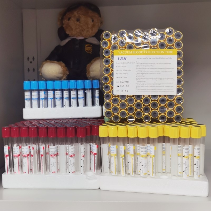 OEM 100pcs/Rack Verslavend de Klonteractivator van de Bloedonderzoekfles/Natriumcitraat/Heparine/Fluoride