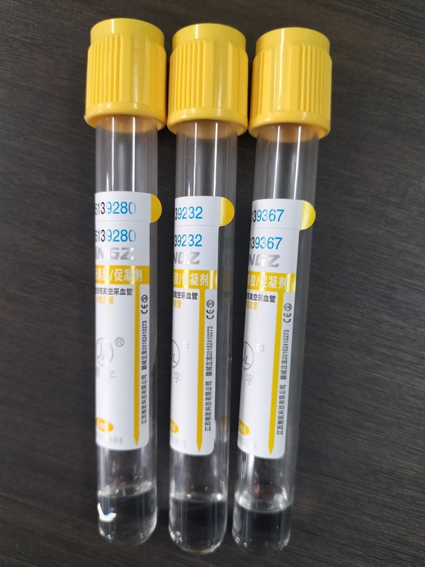 Medische gele gelbuis voor klinische laboratoria gel clot activator bloedverzamelbuis